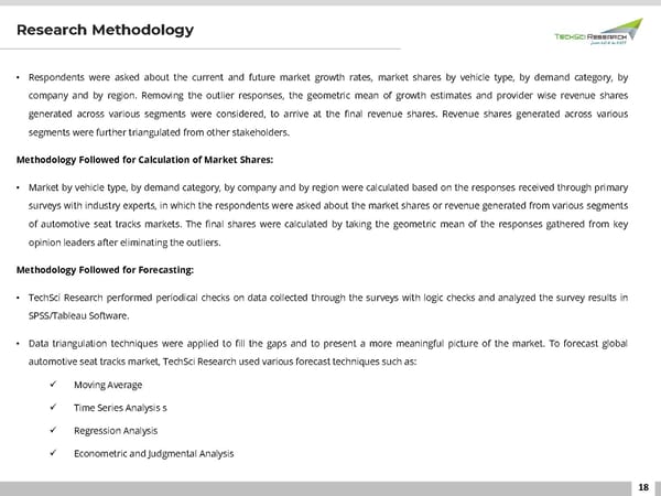 Automotive Seat Tracks Market 2026 - Page 18