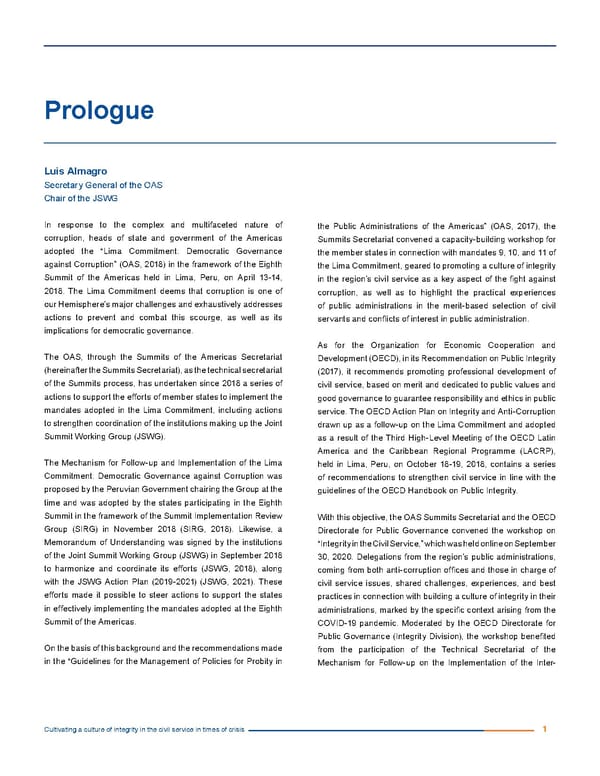 Cultivating a culture of integrity in the civil service in times of crisis. - Page 9