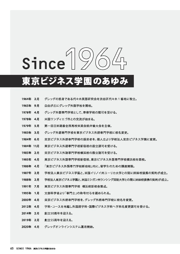 グレッグ外語専門学校　学校案内　（2022年度） - Page 64