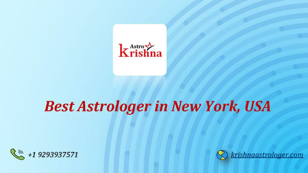 Best Astrologer in New York, USA Krishnaastrologer.com - Page 1