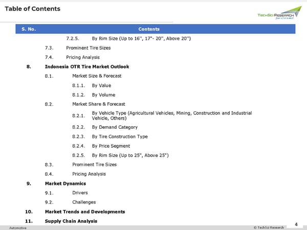 Indonesia Commercial Vehicle Tire Market 2026 - Page 4