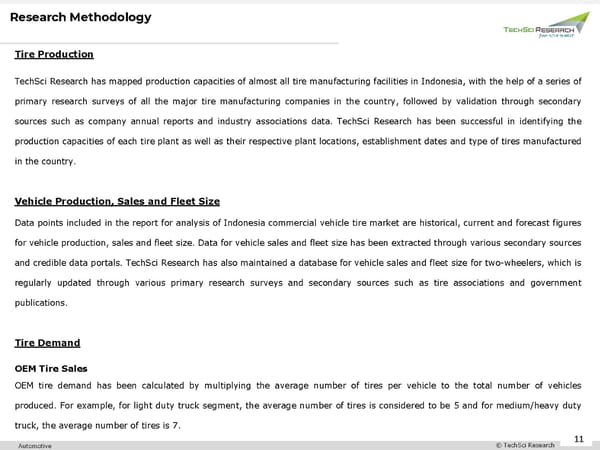 Indonesia Commercial Vehicle Tire Market 2026 - Page 11