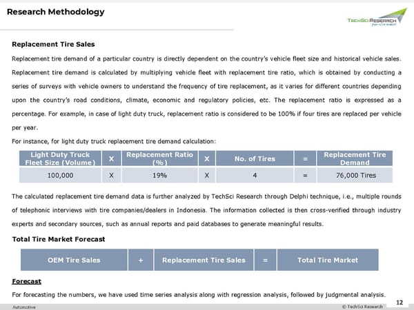 Indonesia Commercial Vehicle Tire Market 2026 - Page 12