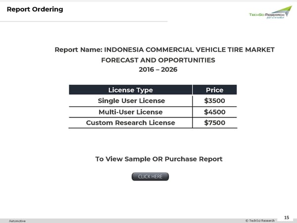 Indonesia Commercial Vehicle Tire Market 2026 - Page 15