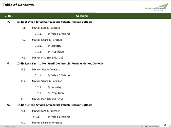 India Small Commercial Vehicle Market 2027 - Page 3