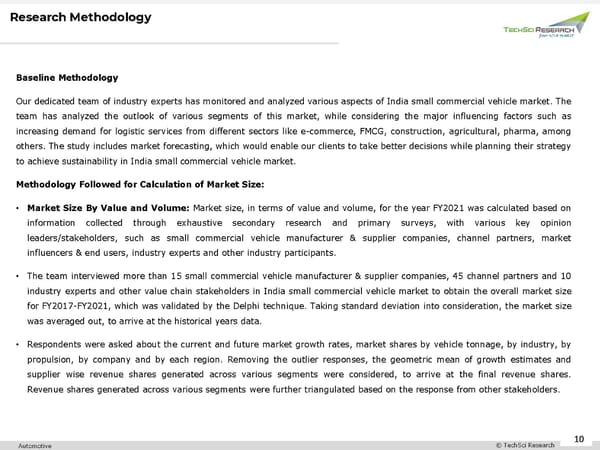 India Small Commercial Vehicle Market 2027 - Page 10