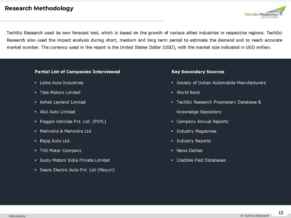 India Small Commercial Vehicle Market 2027 - Page 12