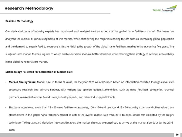 Nano Fertilizers Market 2027 - Page 16