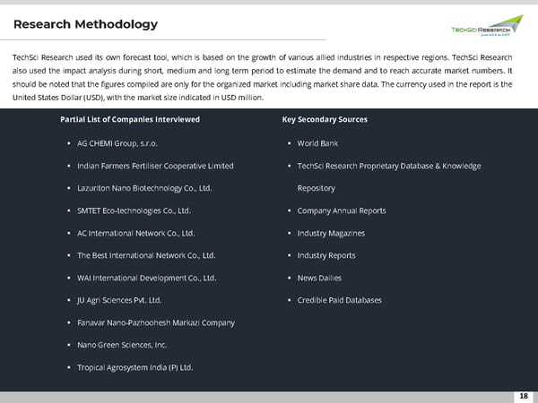 Nano Fertilizers Market 2027 - Page 18