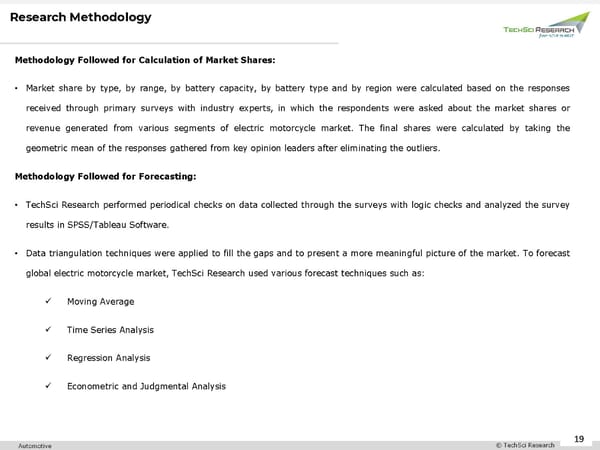 Electric Motorcycle Market Analysis 2026 - Page 19