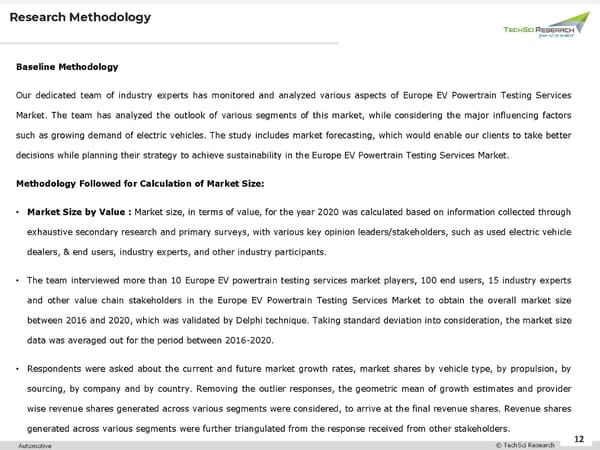 Europe EV Powertrain Testing Services Market 2030 - Page 12