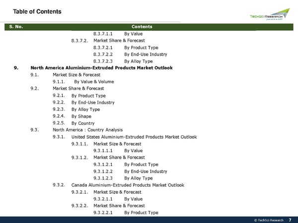 Global Aluminium Extruded Products Market 2026 - Page 7