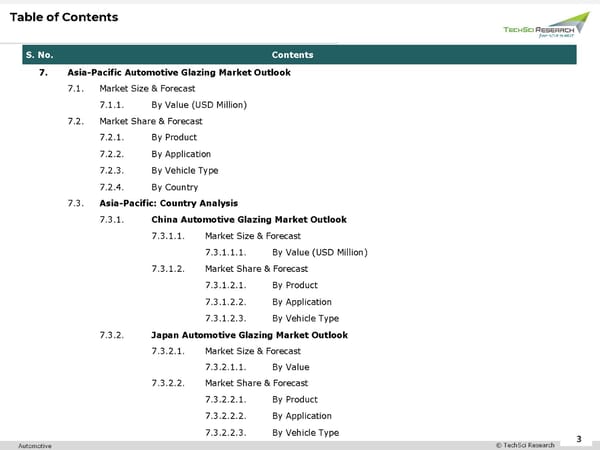 Automotive Glazing Market 2026 - Page 3
