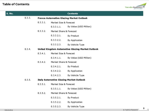 Automotive Glazing Market 2026 - Page 6