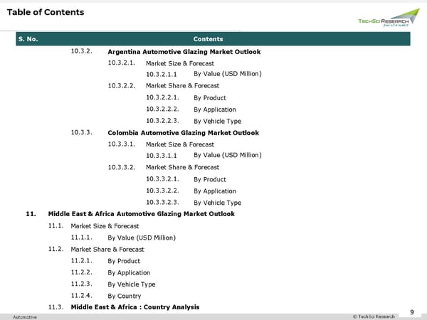 Automotive Glazing Market 2026 - Page 9