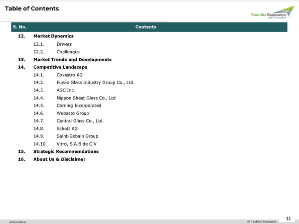 Automotive Glazing Market 2026 - Page 11
