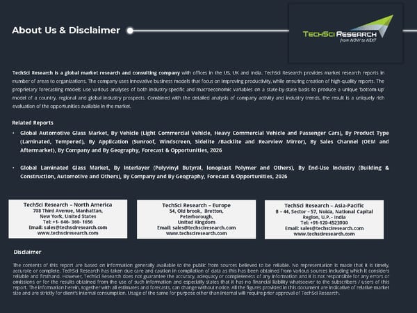 Automotive Glazing Market 2026 - Page 22