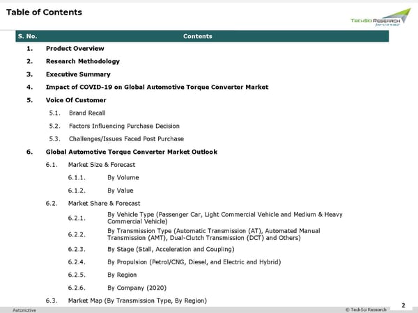 Automotive Torque Converter Market 2026 - Page 2