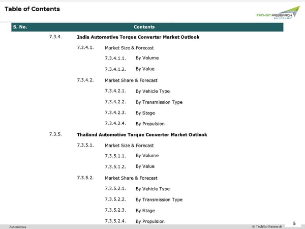 Automotive Torque Converter Market 2026 - Page 5