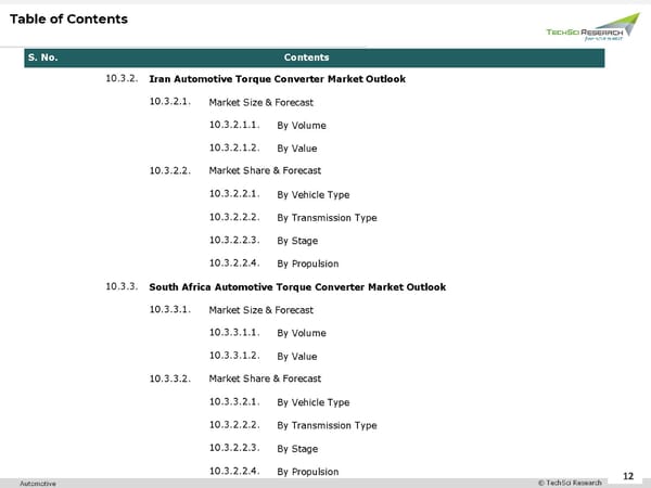 Automotive Torque Converter Market 2026 - Page 12