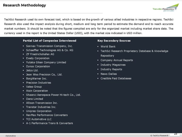 Automotive Torque Converter Market 2026 - Page 23