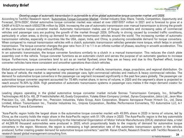 Automotive Torque Converter Market 2026 - Page 24