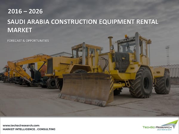 Saudi Arabia Construction Equipment Rental Market 2026 - Page 1