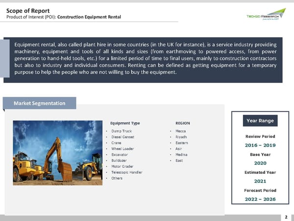 Saudi Arabia Construction Equipment Rental Market 2026 - Page 2