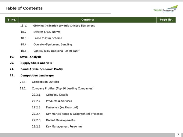 Saudi Arabia Construction Equipment Rental Market 2026 - Page 7