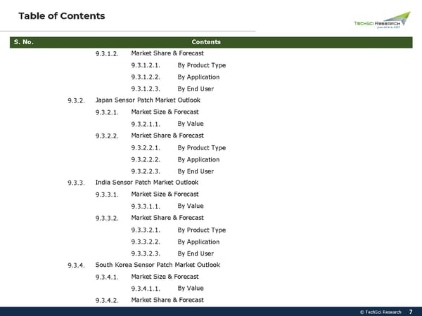 Global Sensor Patch Market 2027 - Page 7