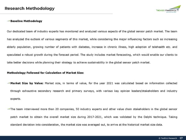 Global Sensor Patch Market 2027 - Page 17