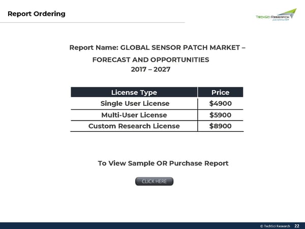 Global Sensor Patch Market 2027 - Page 22