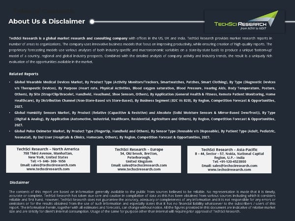 Global Sensor Patch Market 2027 - Page 23