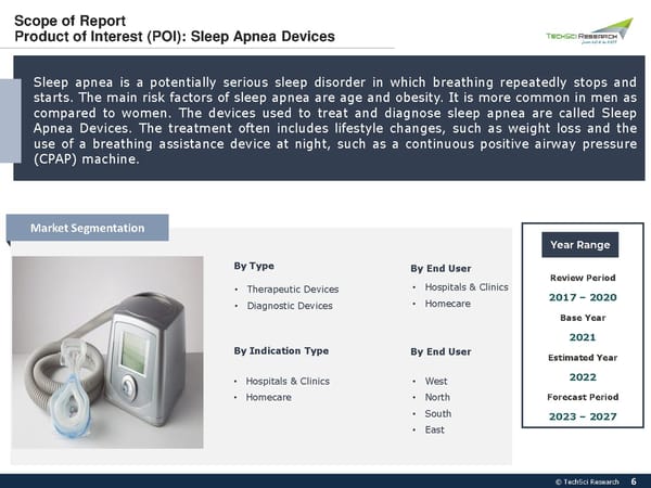 India Sleep Apnea Devices Market, Forecast 2027 - Page 6