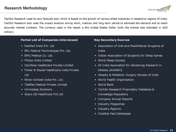 India Sleep Apnea Devices Market, Forecast 2027 - Page 13