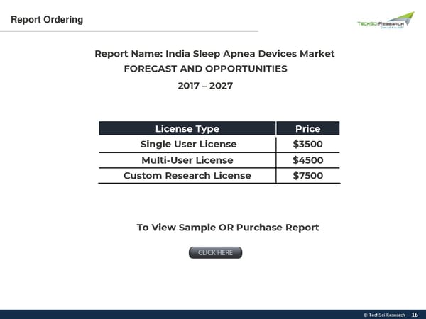 India Sleep Apnea Devices Market, Forecast 2027 - Page 16