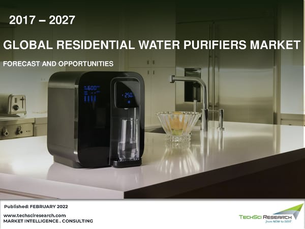 Residential Water Purifier Market 2027 - Page 1