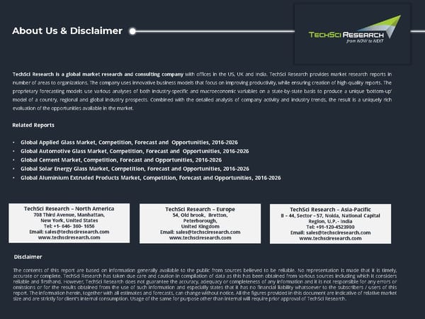 Construction Glass Market 2027 - Page 22