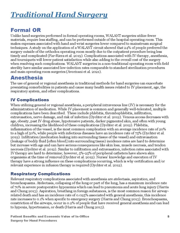 Patient Benefits and Economic Value of InOffice Surgery for Hand Procedures - Page 5