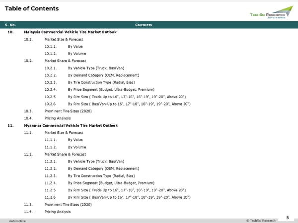 ASEAN Commercial Vehicle Tire Market 2026 - Page 5