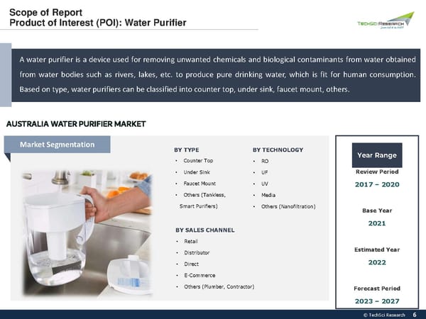 Australia Water Purifier Market 2027 - Page 6