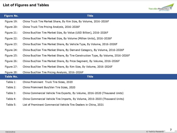 China Commercial Vehicle Tire Market 2027 - Page 7