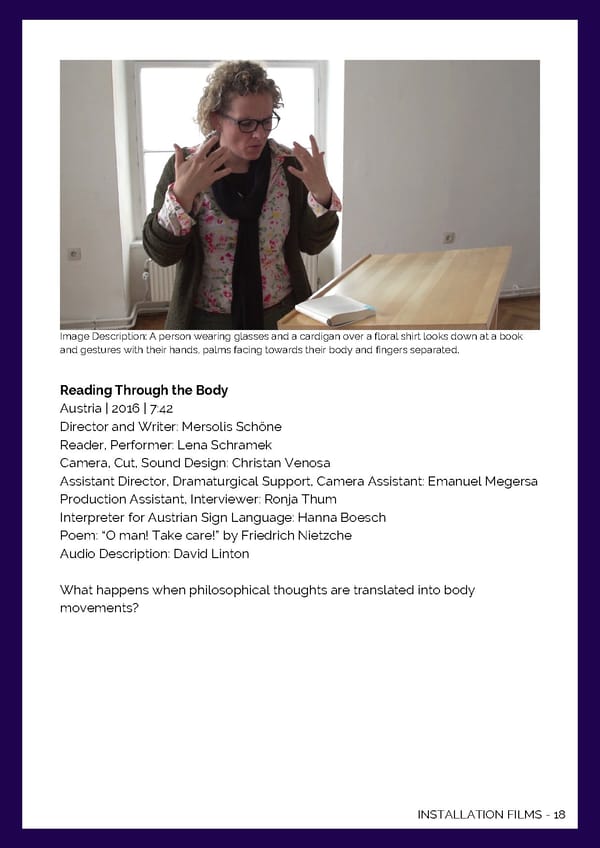 Moving Body-Moving Image 2022 Festival Program (accessible) - Page 21