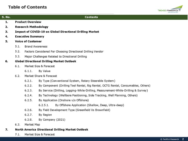 Global Directional Drilling Market 2027 - Page 2