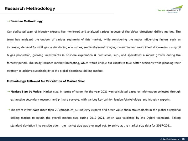 Global Directional Drilling Market 2027 - Page 18