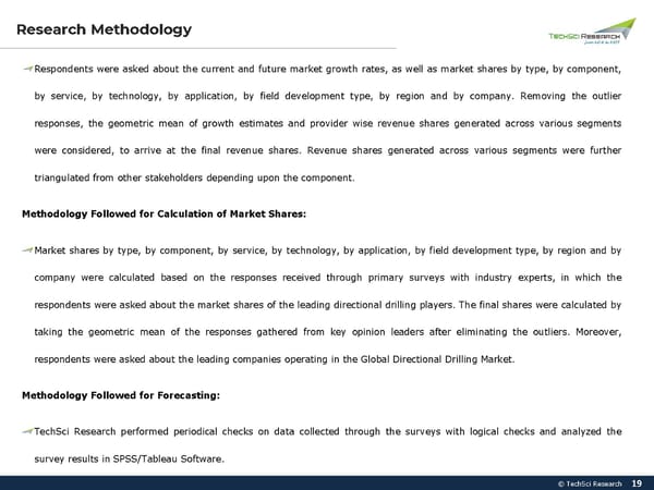 Global Directional Drilling Market 2027 - Page 19