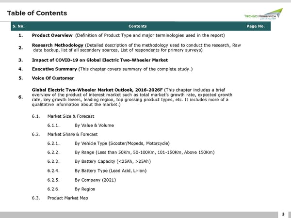 Electric Two-Wheeler Market 2027 - Page 3