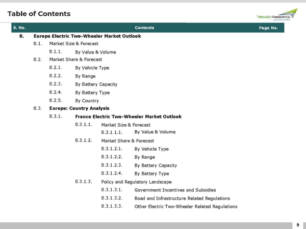 Electric Two-Wheeler Market 2027 - Page 9