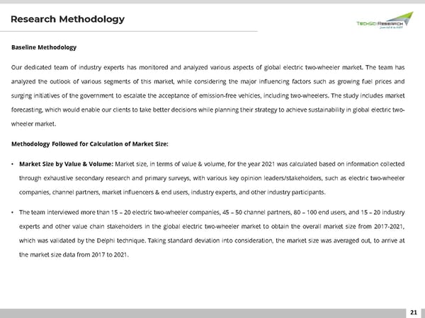 Electric Two-Wheeler Market 2027 - Page 21