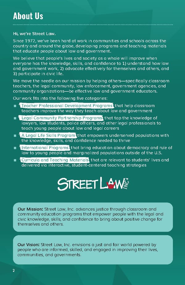 dCyl0uYyTxWTzhgFmNzM_2019%20Street%20Law%20Annual%20Report - Page 4